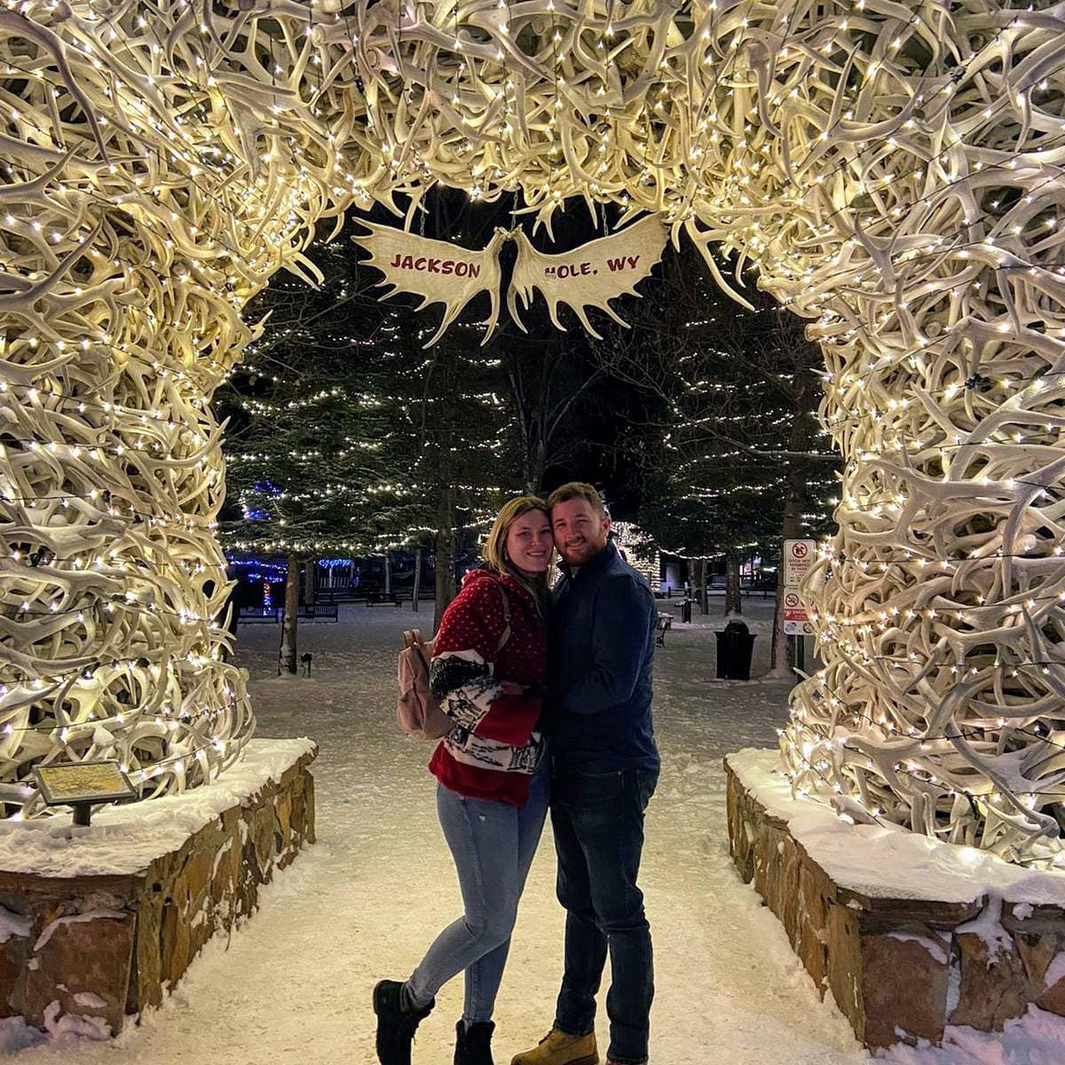 our first ski trip together to Jackson Hole