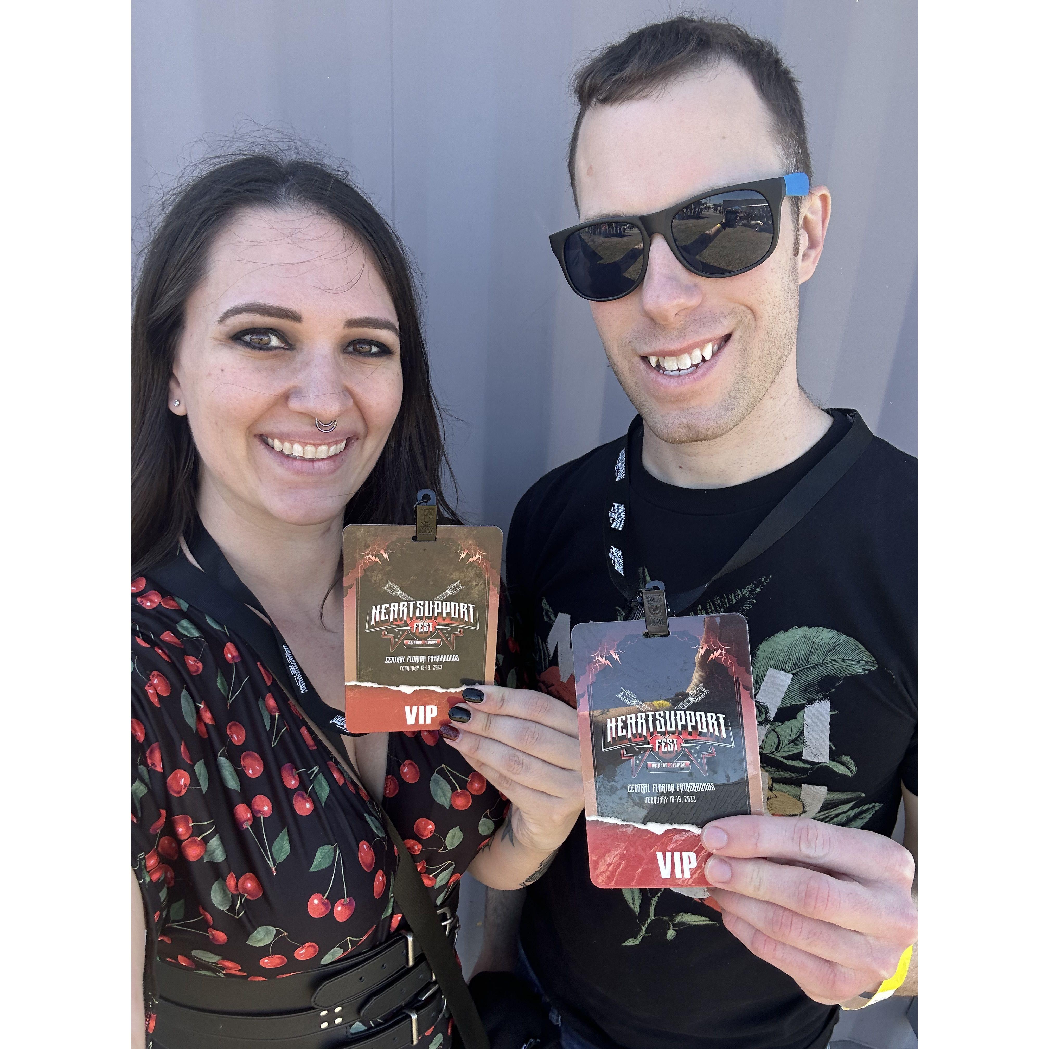 Heart Support Fest - we're always at a festival or show!