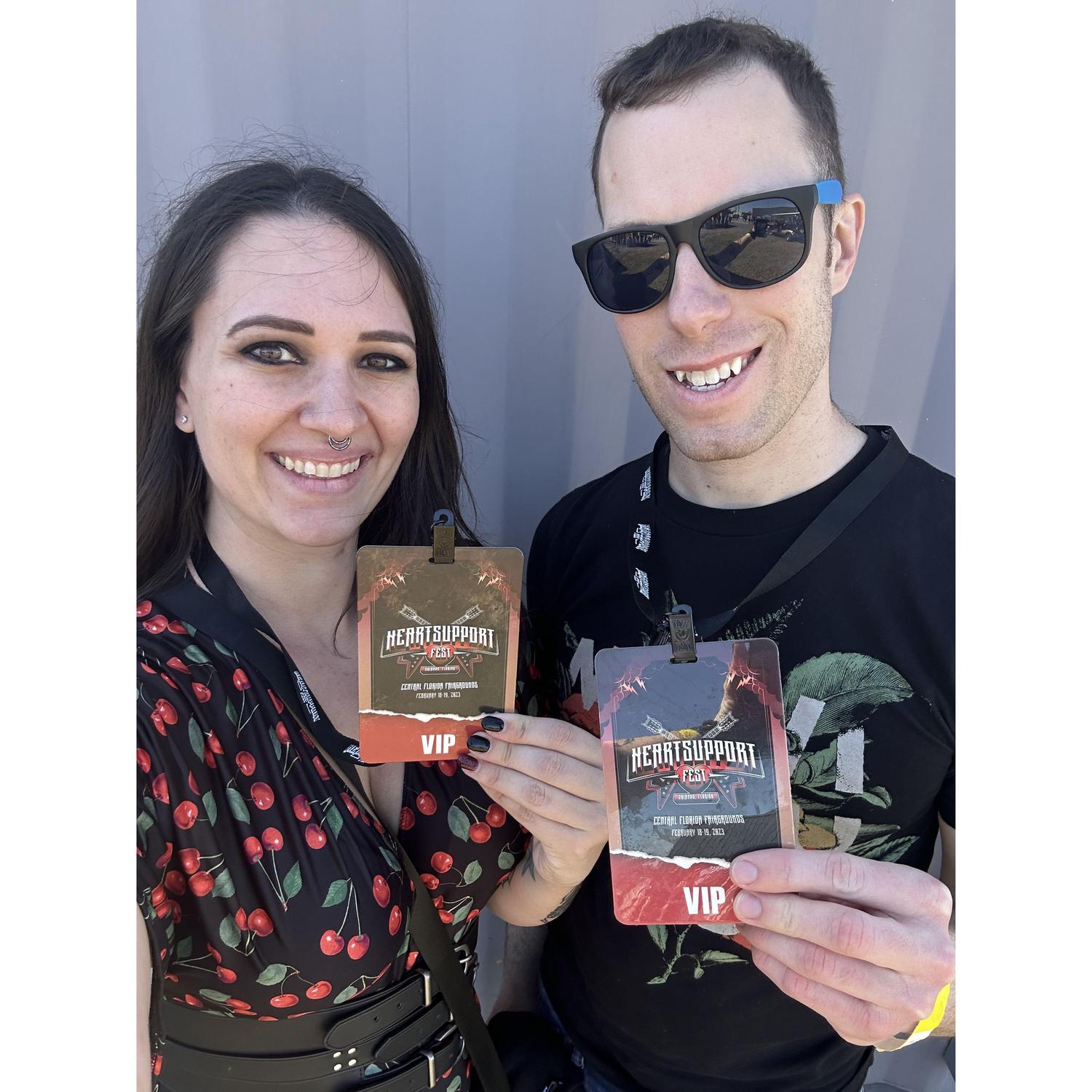 Heart Support Fest - we're always at a festival or show!