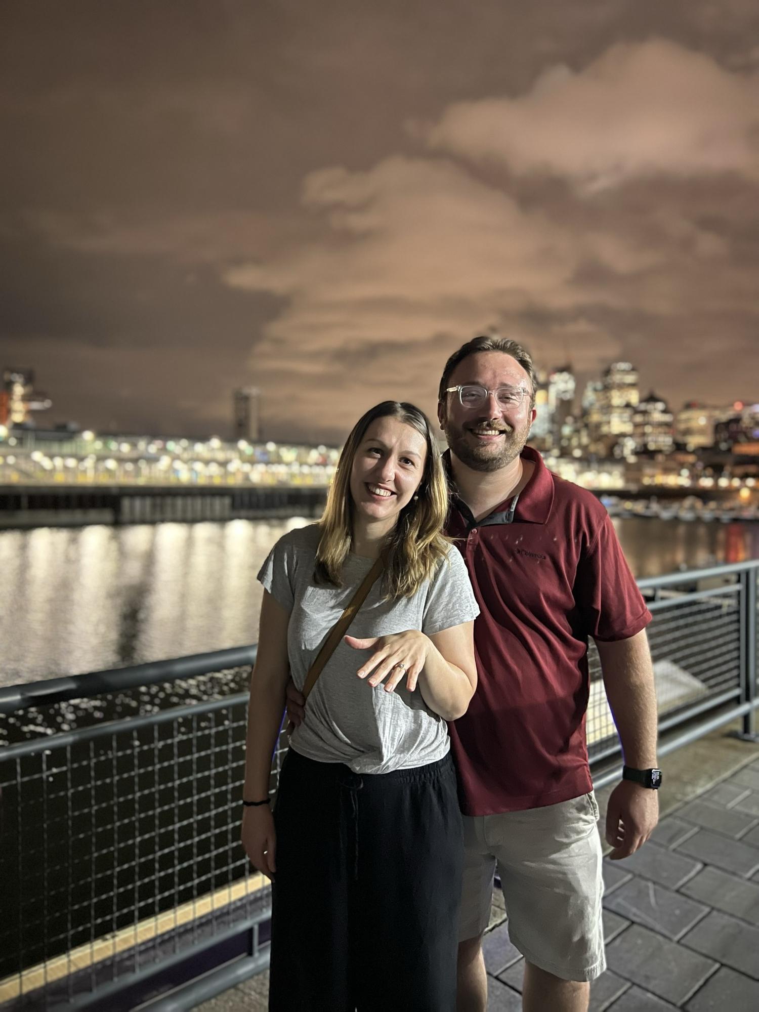 Engagement August 2022 in Montreal. It was a huge surprise (to Kelsey!)