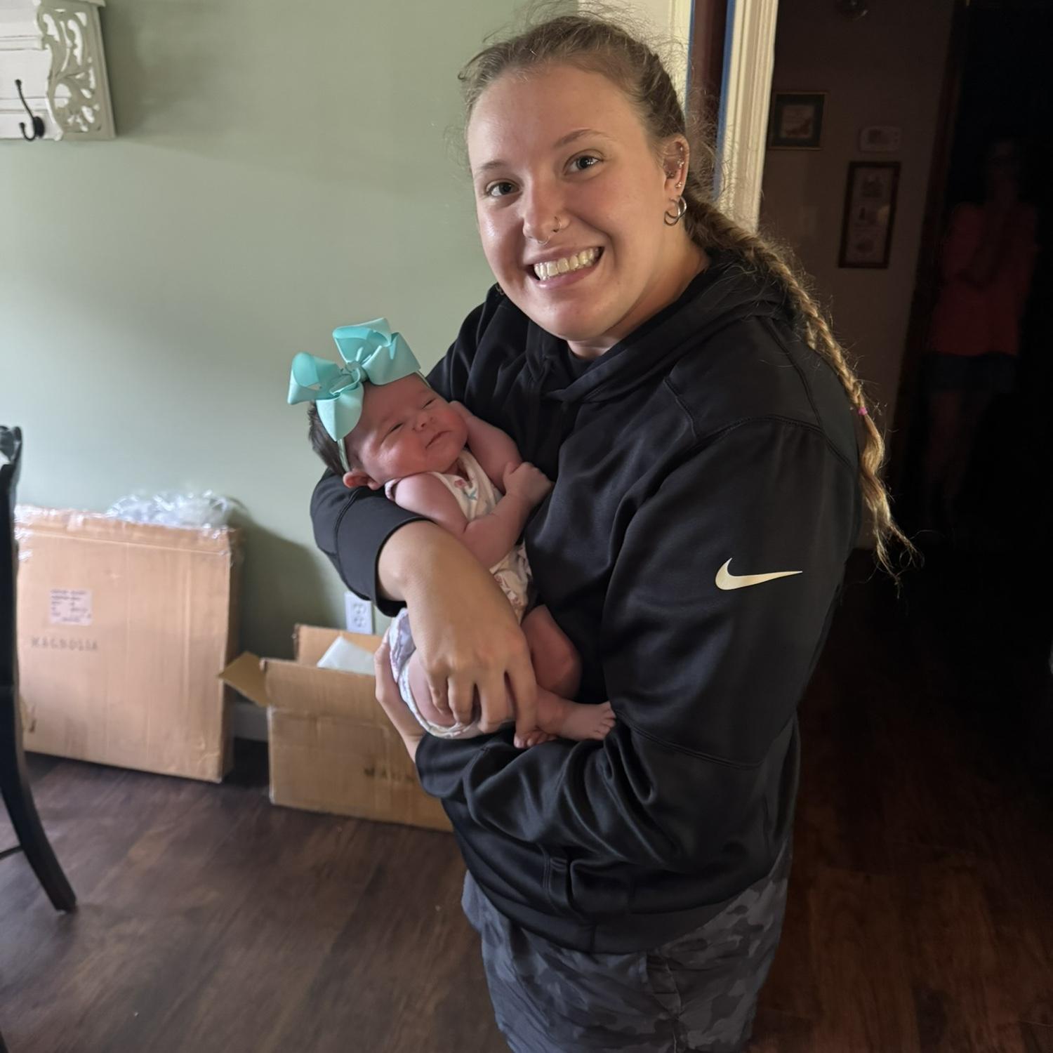 First time holding Cambrie