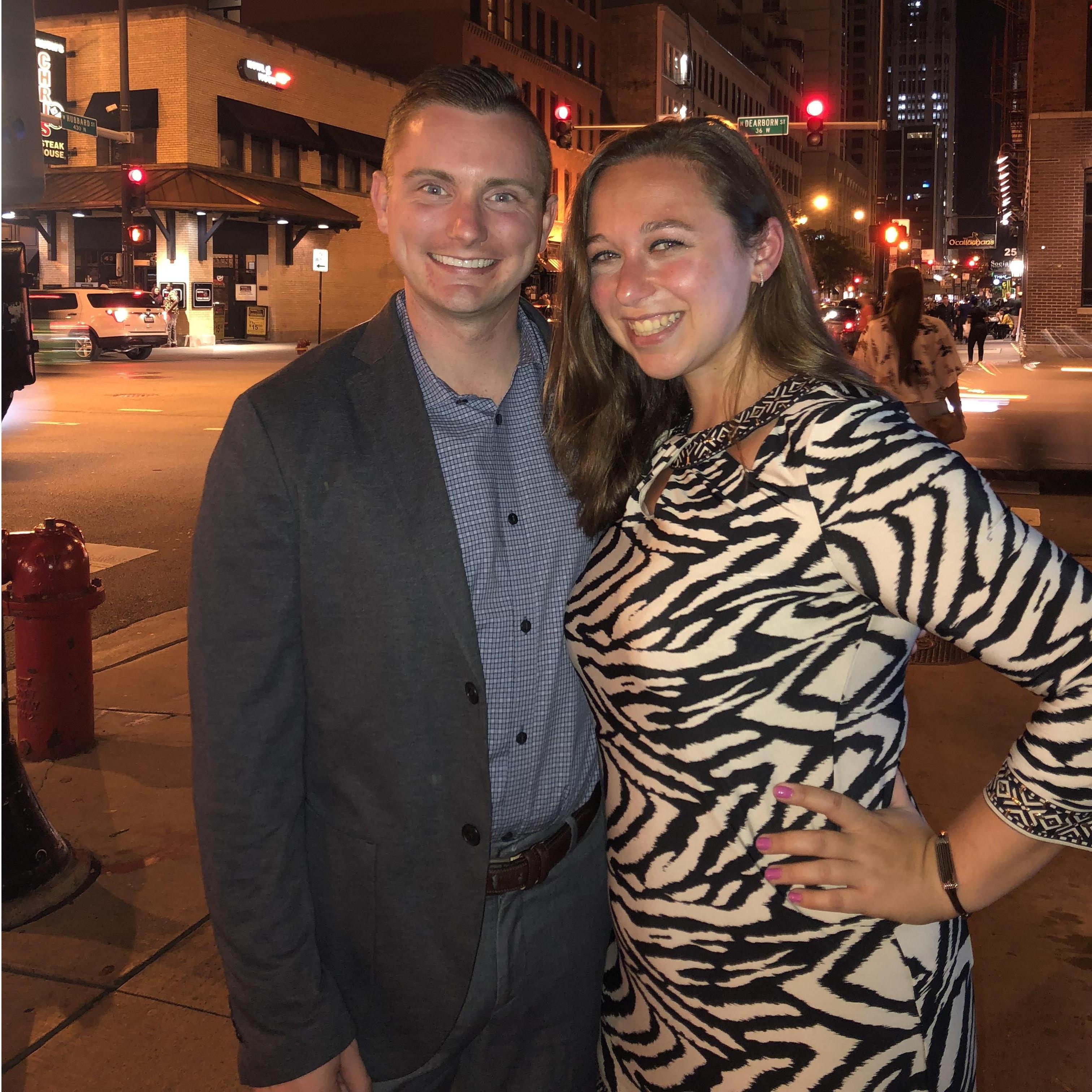 Celebrating Sharie officially getting a full-time teaching position in Chicago!
