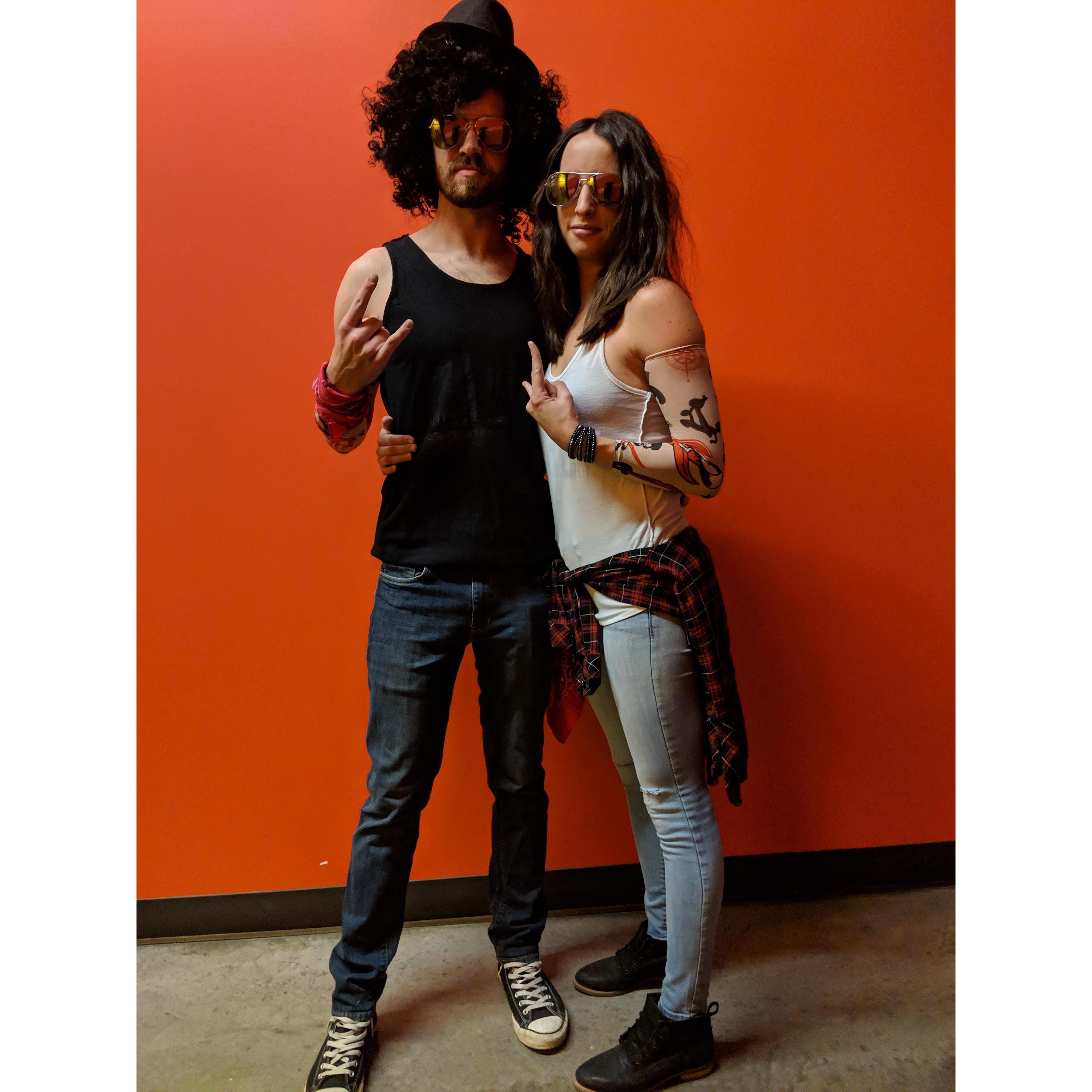 Slash and Axl. Rock on