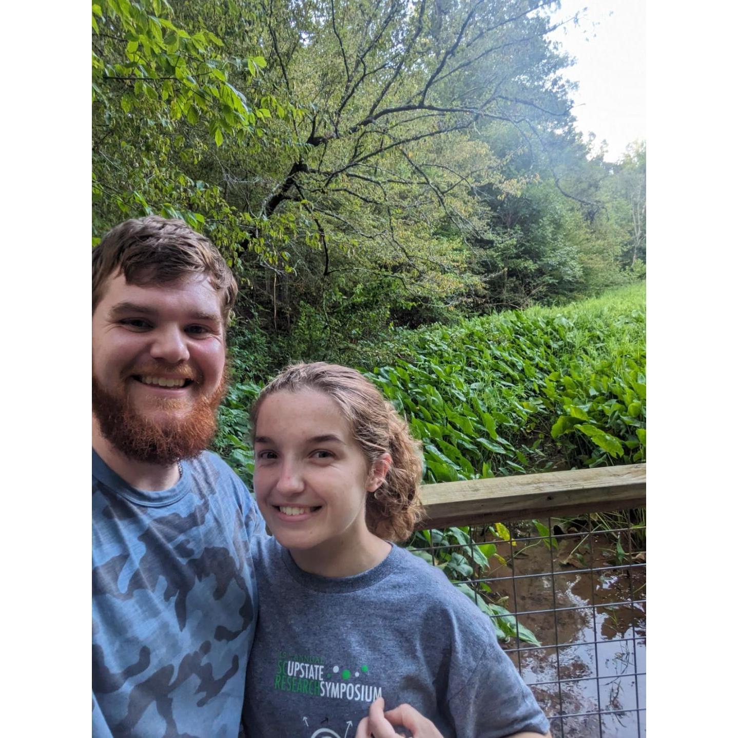 A visit to the botanical gardens in Athens. We were sweaty but happy!