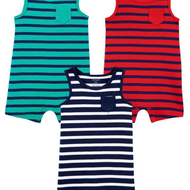 3-Pack Tank Rompers