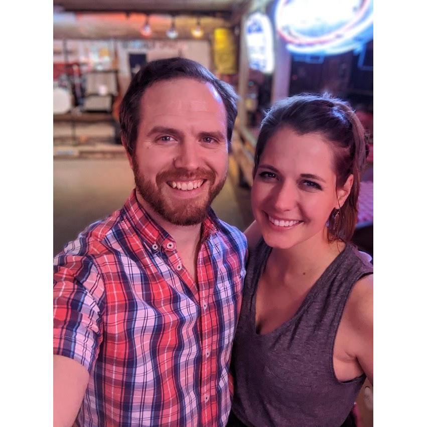 Getting ready for a little two-stepping at Broken Spoke Dance Hall