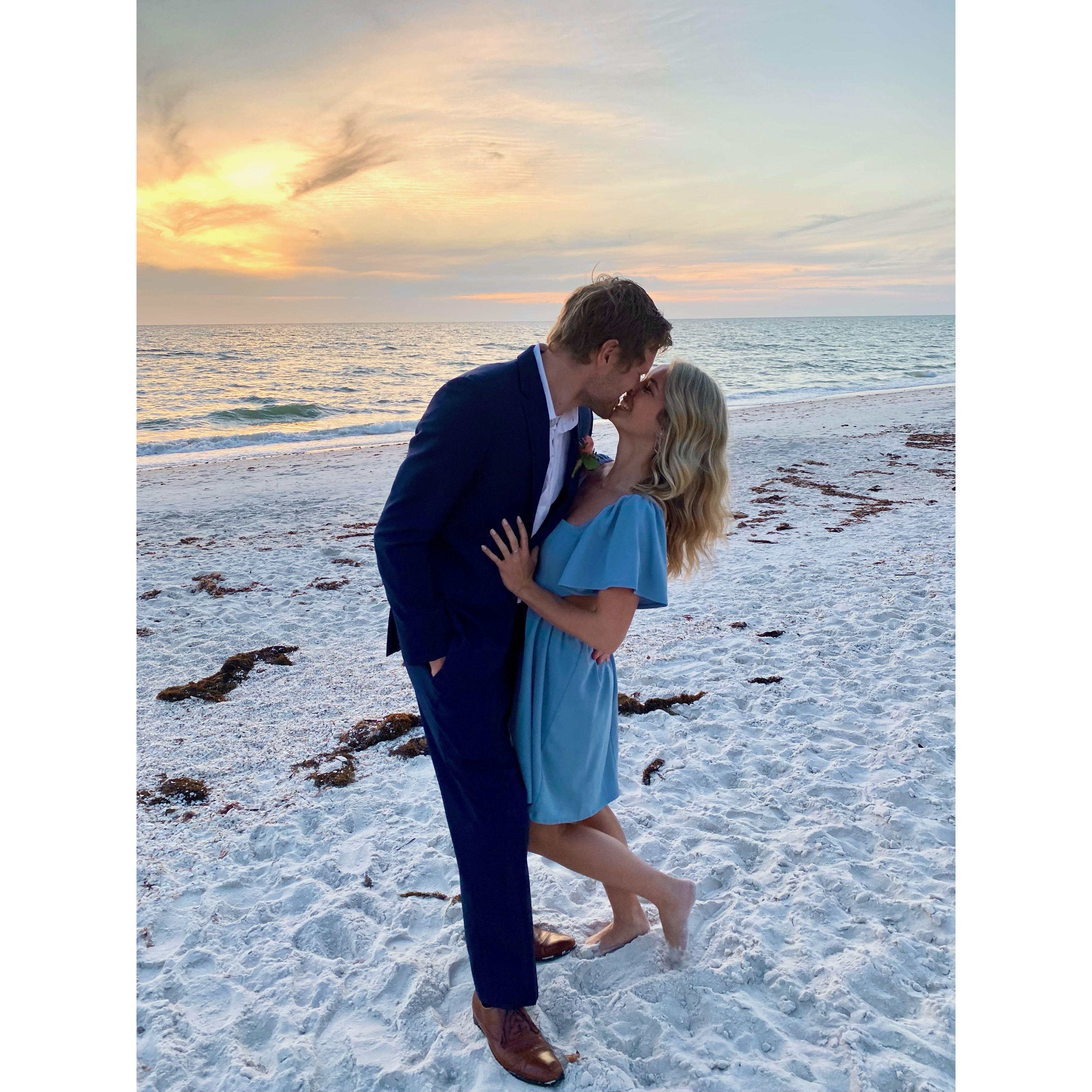 4/21/23: Us at Zach and Olivia's wedding in Florida