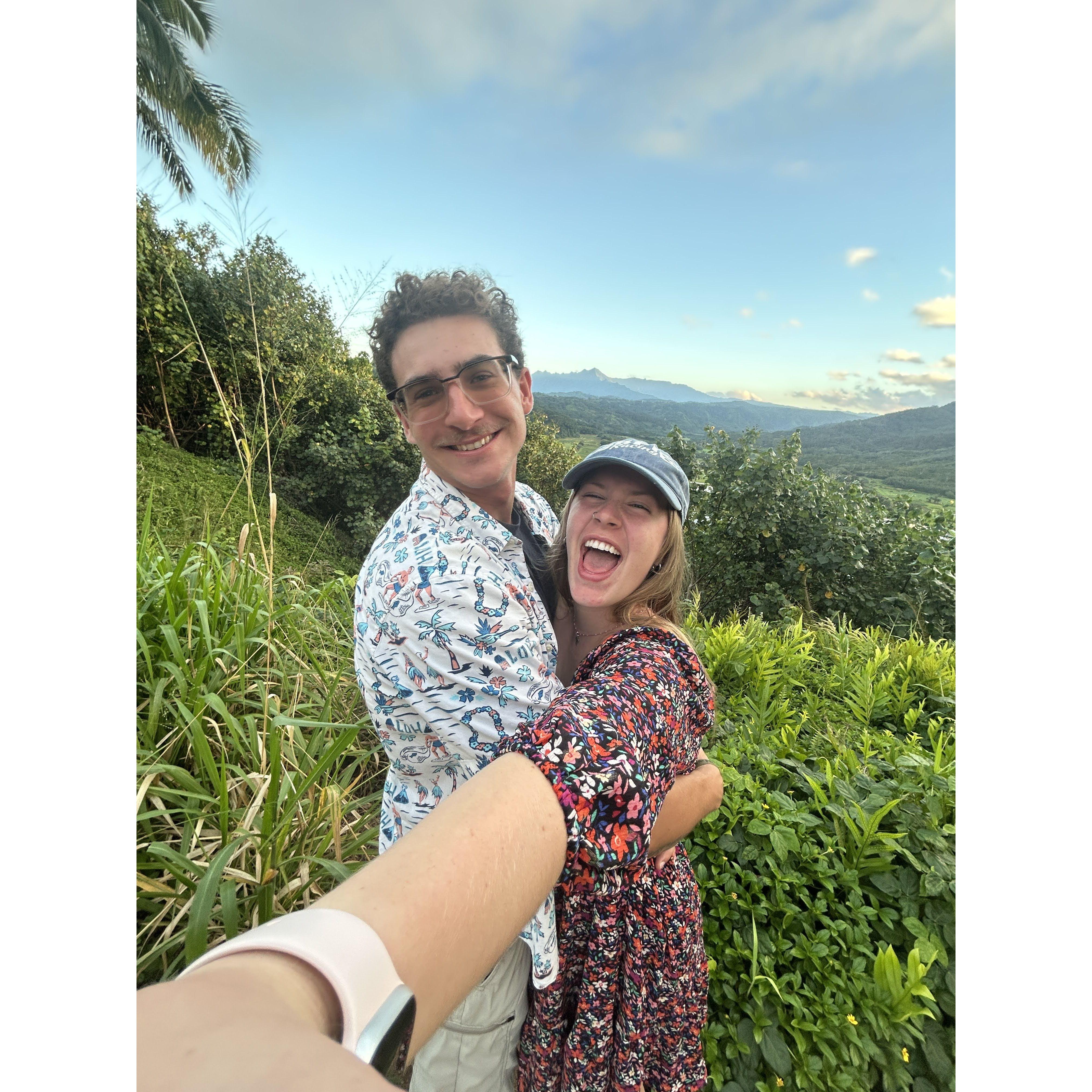 enjoying God's creation in Kaua'i