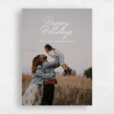 White Holiday Card - Woodbine