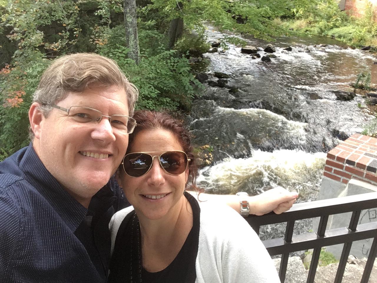 October 15, 2017 - A little tour through Amesbury, MA, in front of the Powow River.