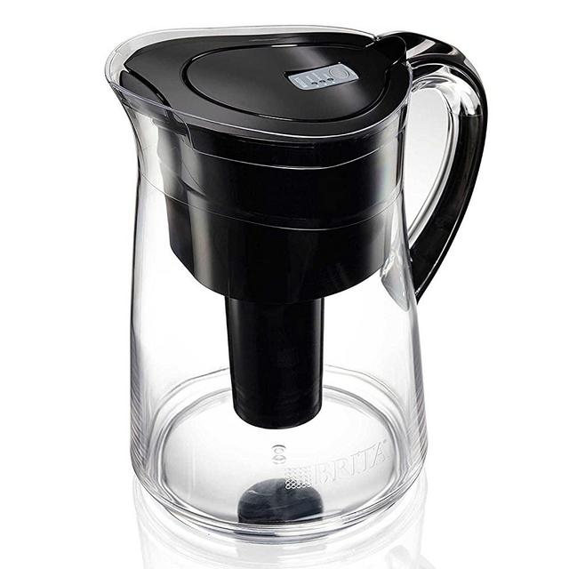Brita Capri 10-cup Water Filter Pitcher Black