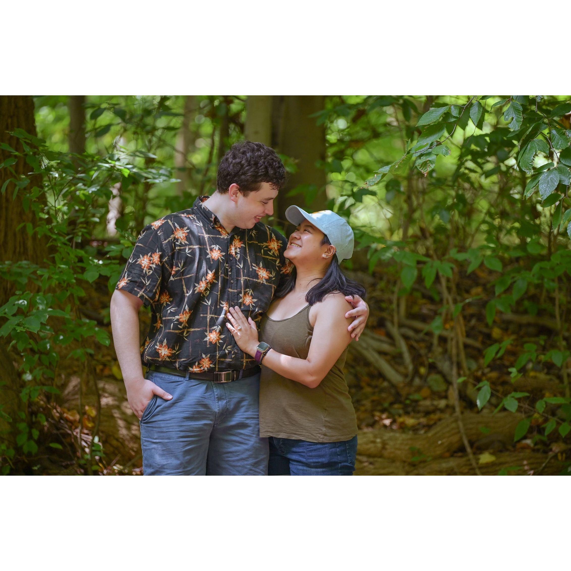 August 2022: We're Engaged! | "Well this is nice, where do we set up the picnic?"