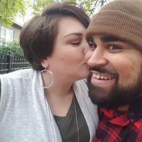 Lovey dovey on the street corner, too! LOL