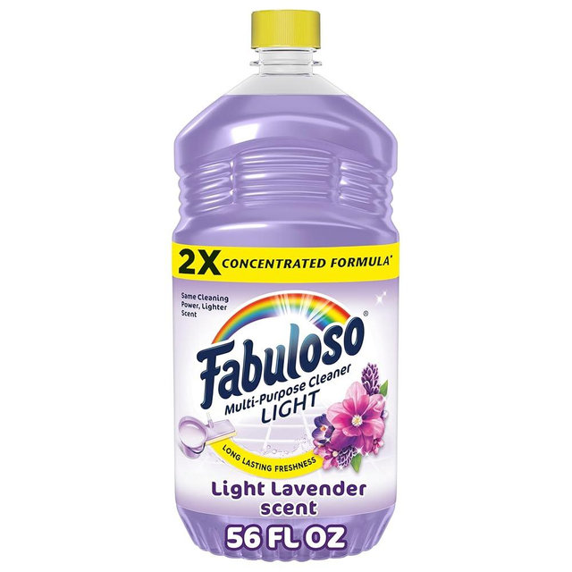 Fabuloso 2X Multi-Purpose Cleaner, No Rinse Floor Cleaner, Long-Lasting Freshness, Light Lavender Scent, 56 fl oz