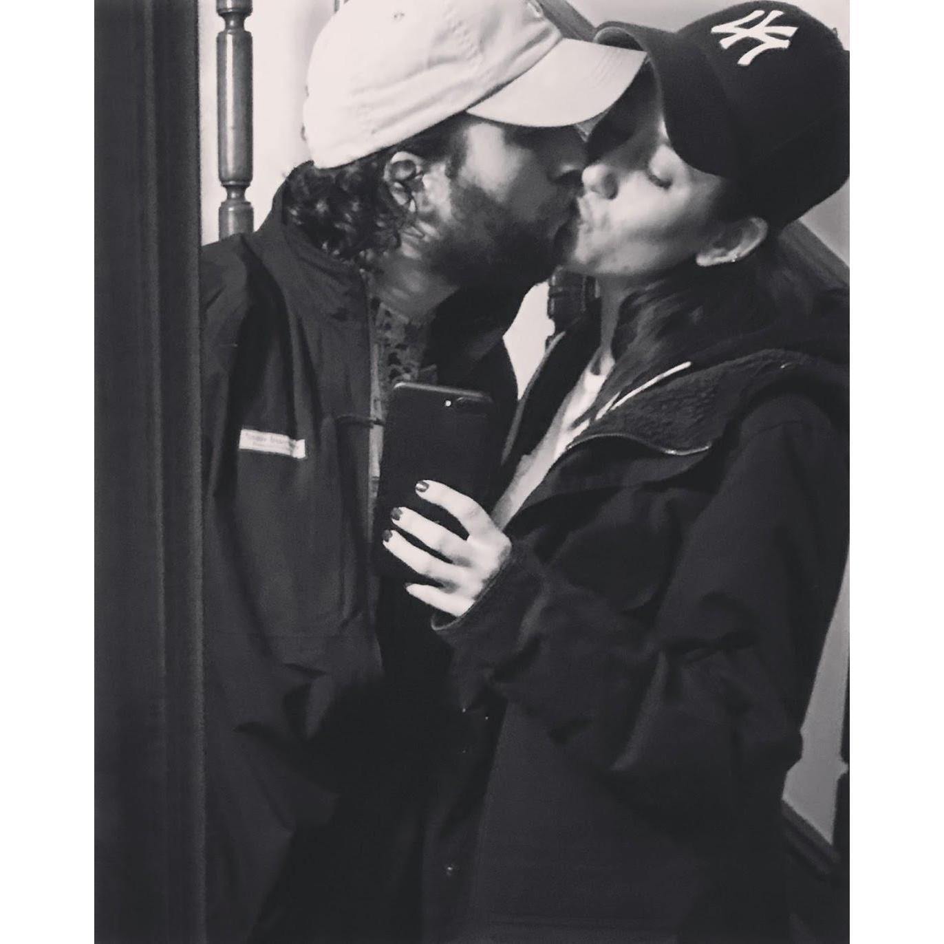 The couple prefer to wear sweats 24/7. They even wore them on their first date. On NYE, they went to a local Thai spot in their sweats.
Bushwick, NY - December 2018