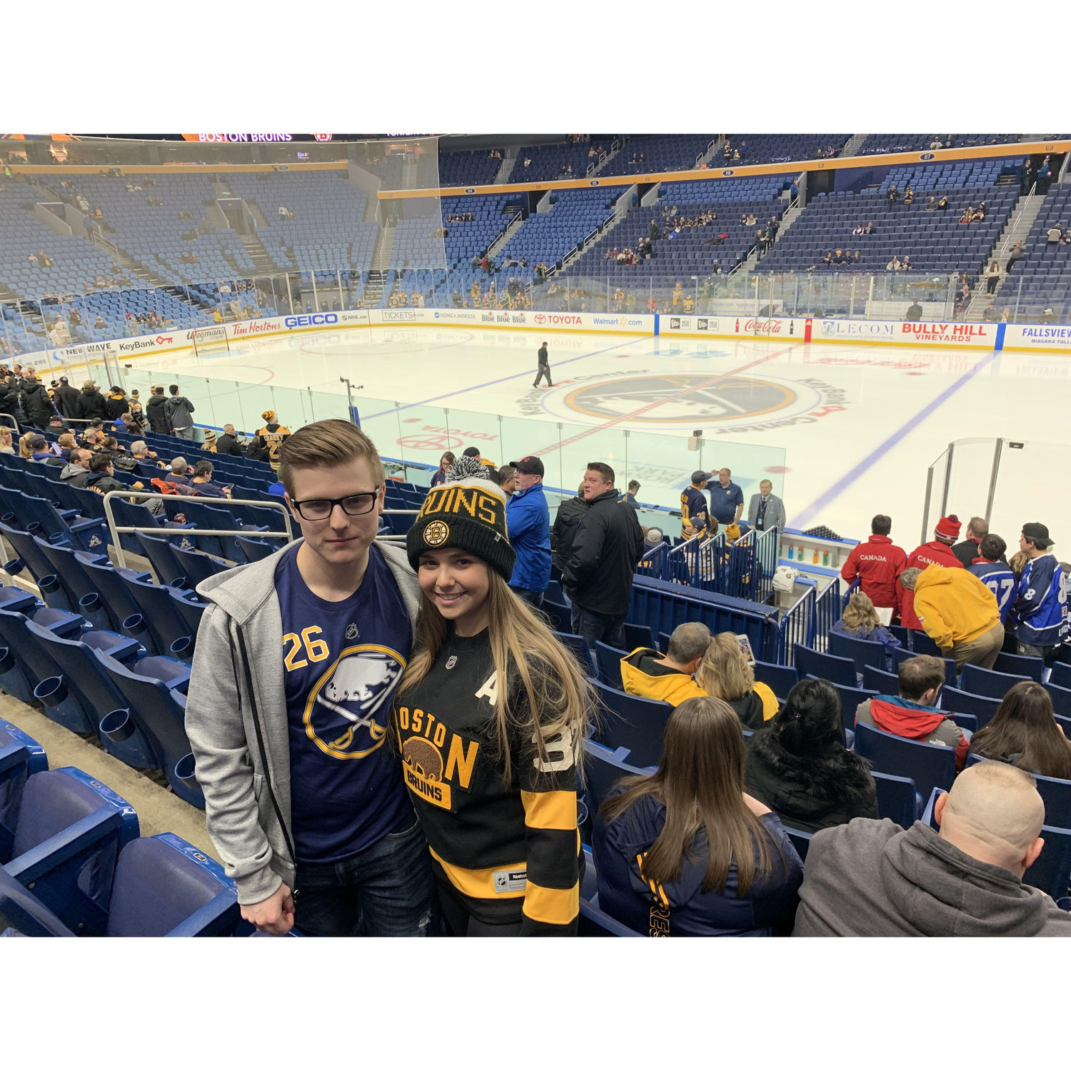 First Hockey Game Together <3