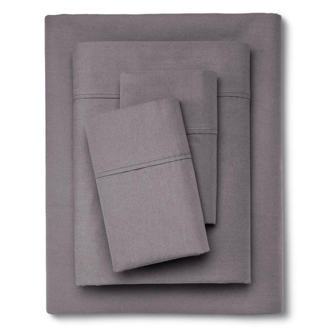 Organic Cotton Sheet Set 300 Thread Count - Threshold™ Gray King