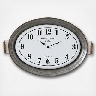 Casual Country Metal Wall Clock