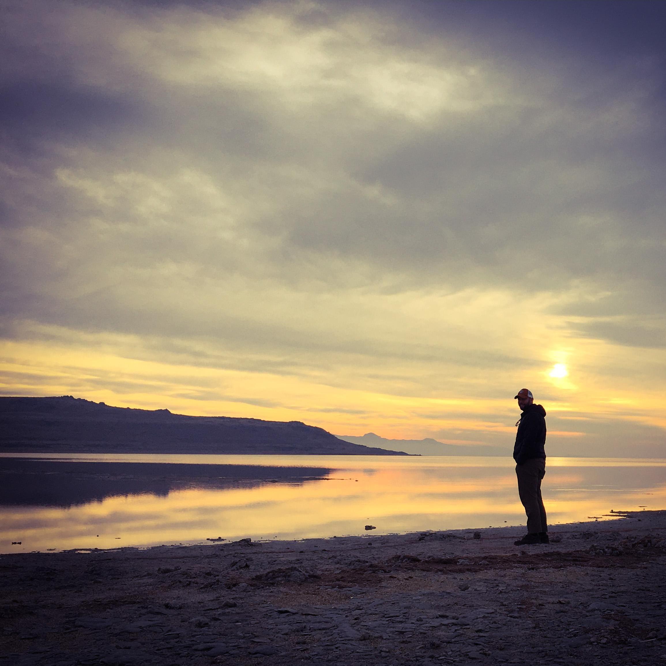 Antelope Island, UT--winter 2017. Most beautiful sunset this couple has ever seen. Melissa is still trying to get Alex to move to Utah.