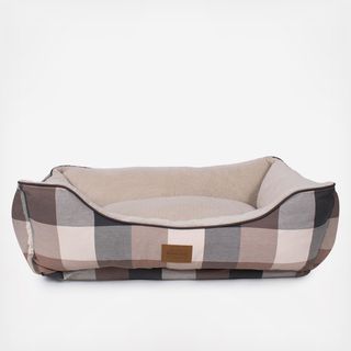 Block Plaid Kuddler Dog Bed