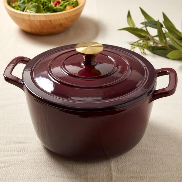 Mingle & Co 7-qt. Enameled Cast Iron Dutch Oven
