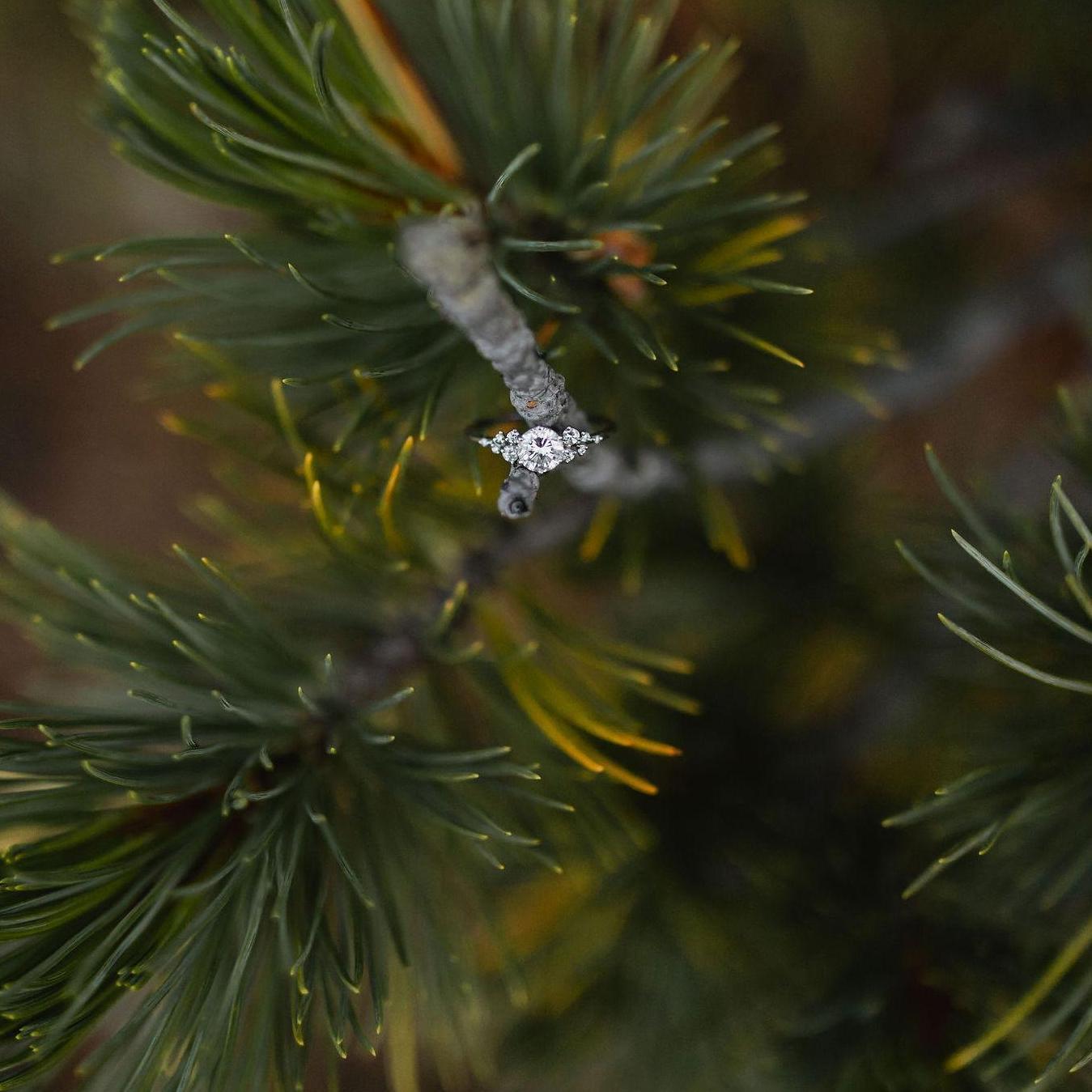 Romel had the focal stone from the ring Krysta's Dad gave to her Mom reset into a brand new setting that Krysta loves.