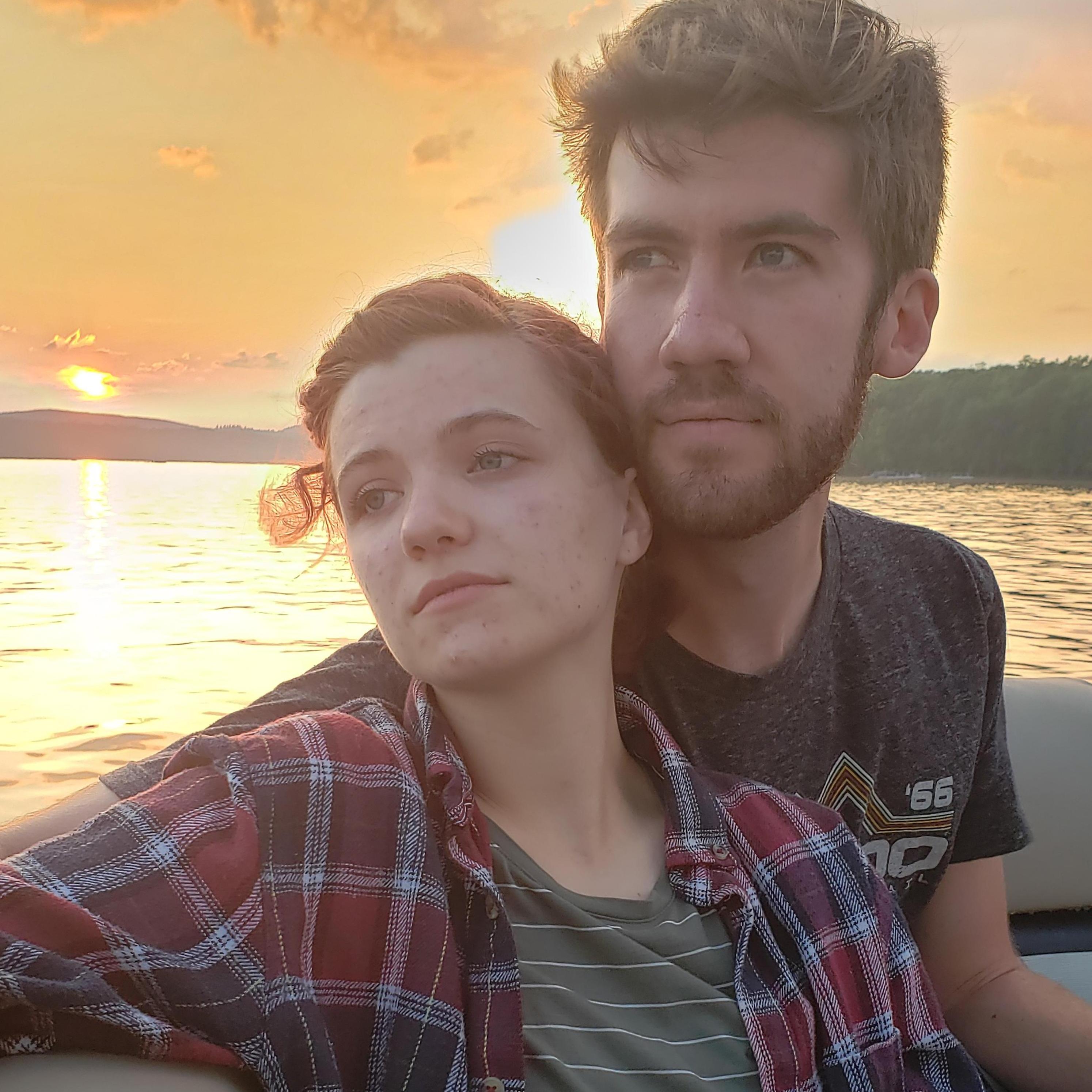 Our movie star pose on Deep Creek Lake, MD