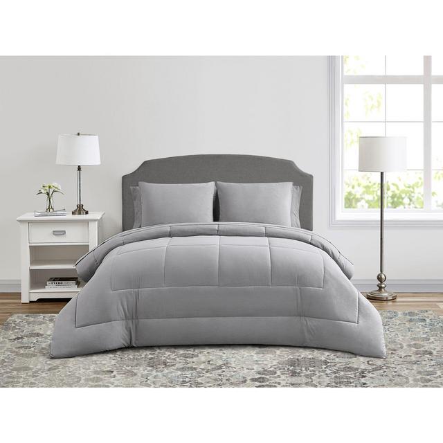 Wamsutta® Lustleigh Washed 7-Piece Queen Comforter Set in Grey