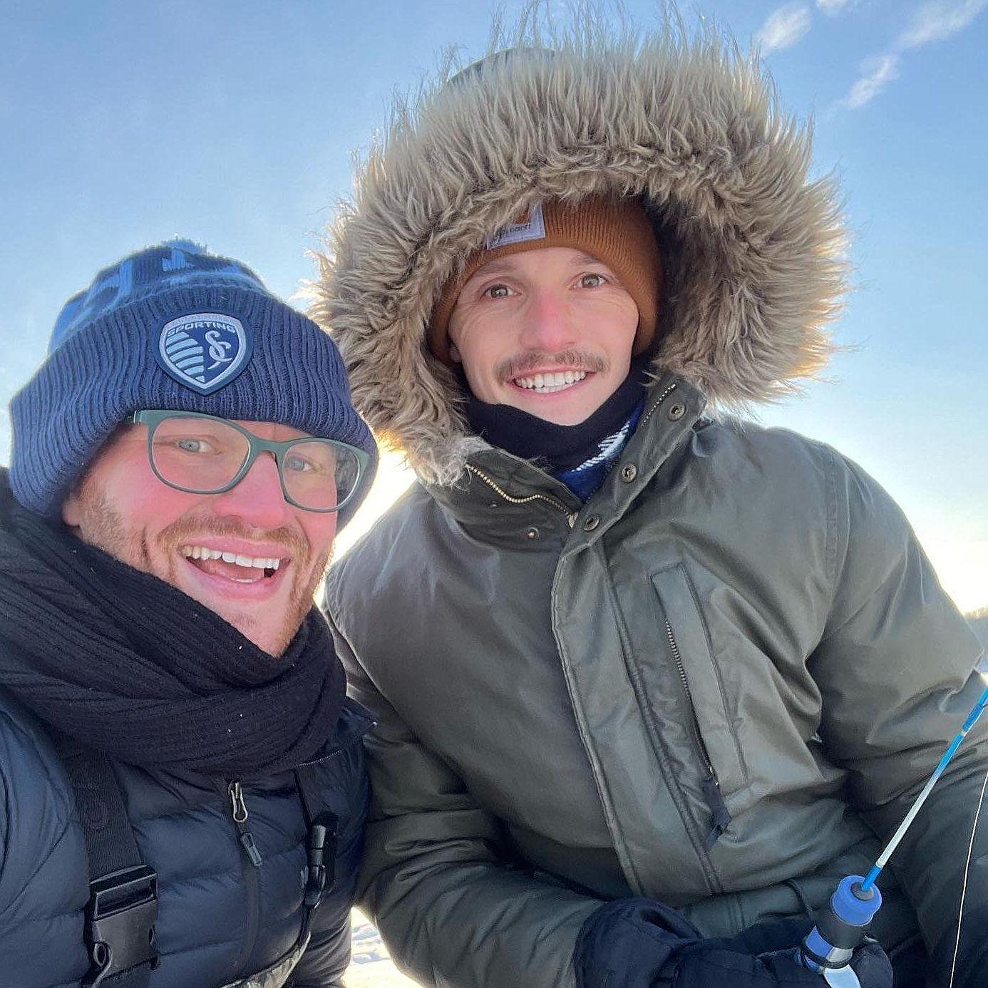 Ice fishing in Wisconsin