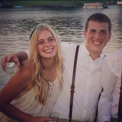 Celebrating the wedding of cousins Jessy and Reno at Lake Harrison in Columbus, Indiana