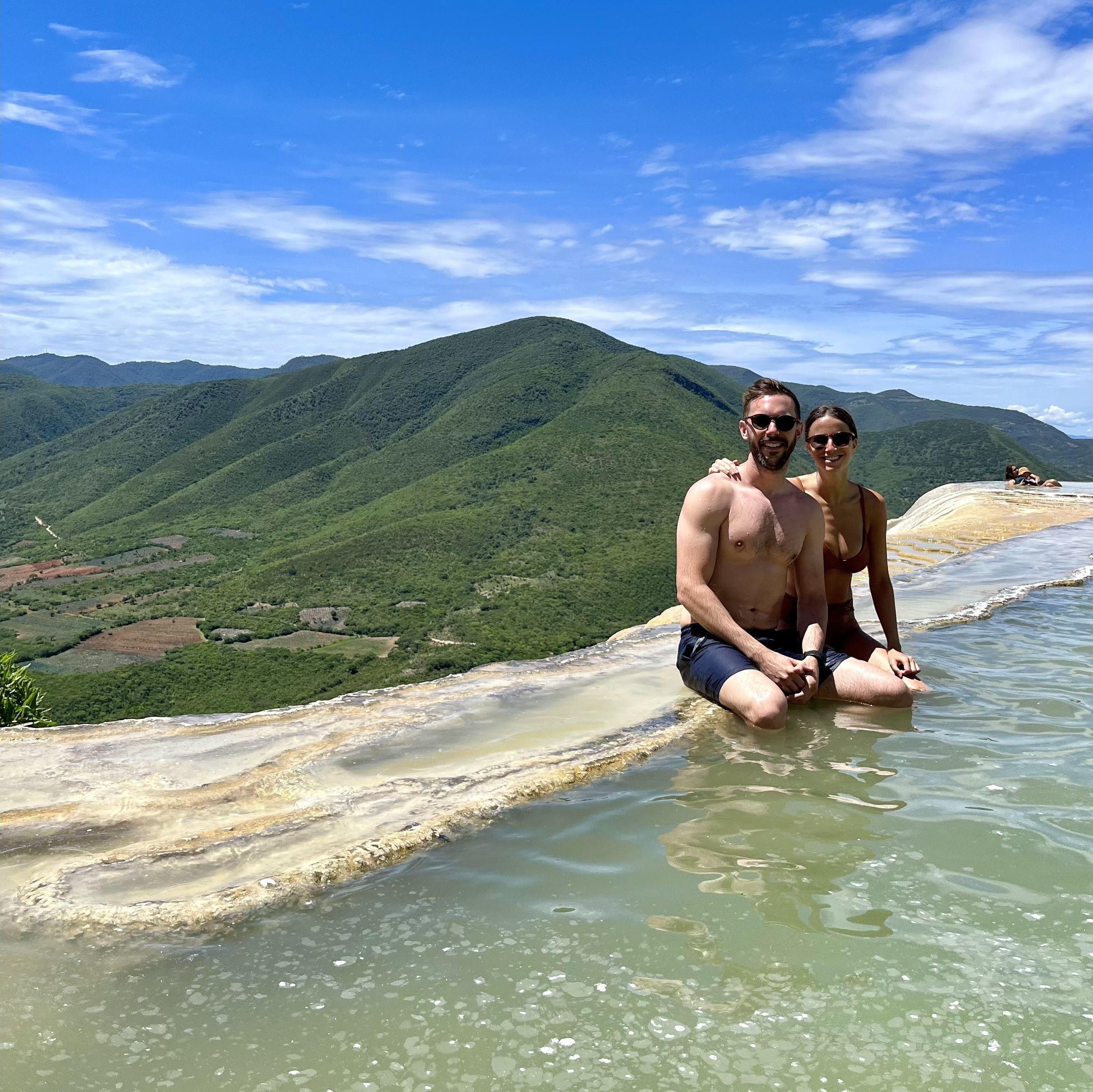Enjoying some natural springs in Oaxaca