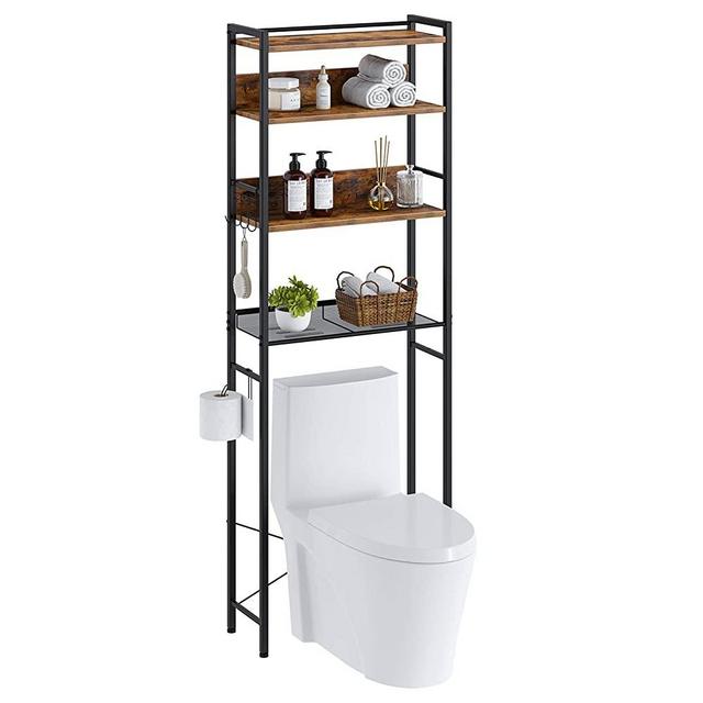 Rolanstar Over The Toilet Storage 4-Tier, Bathroom Space Saver