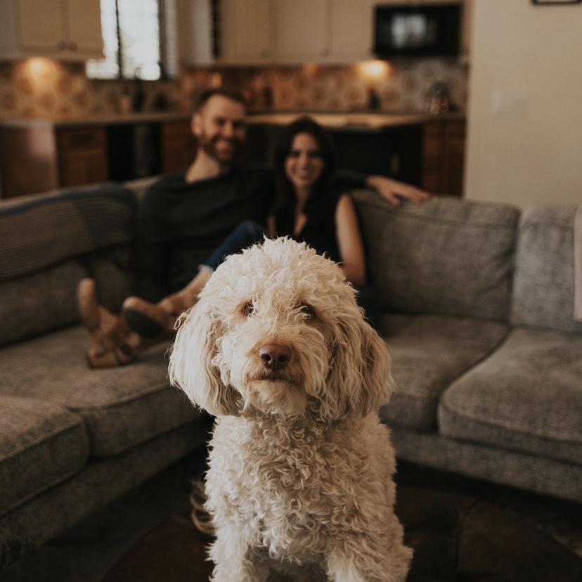 When Maggie made Michael do engagement photos and Bear stole the show (c. 2024)