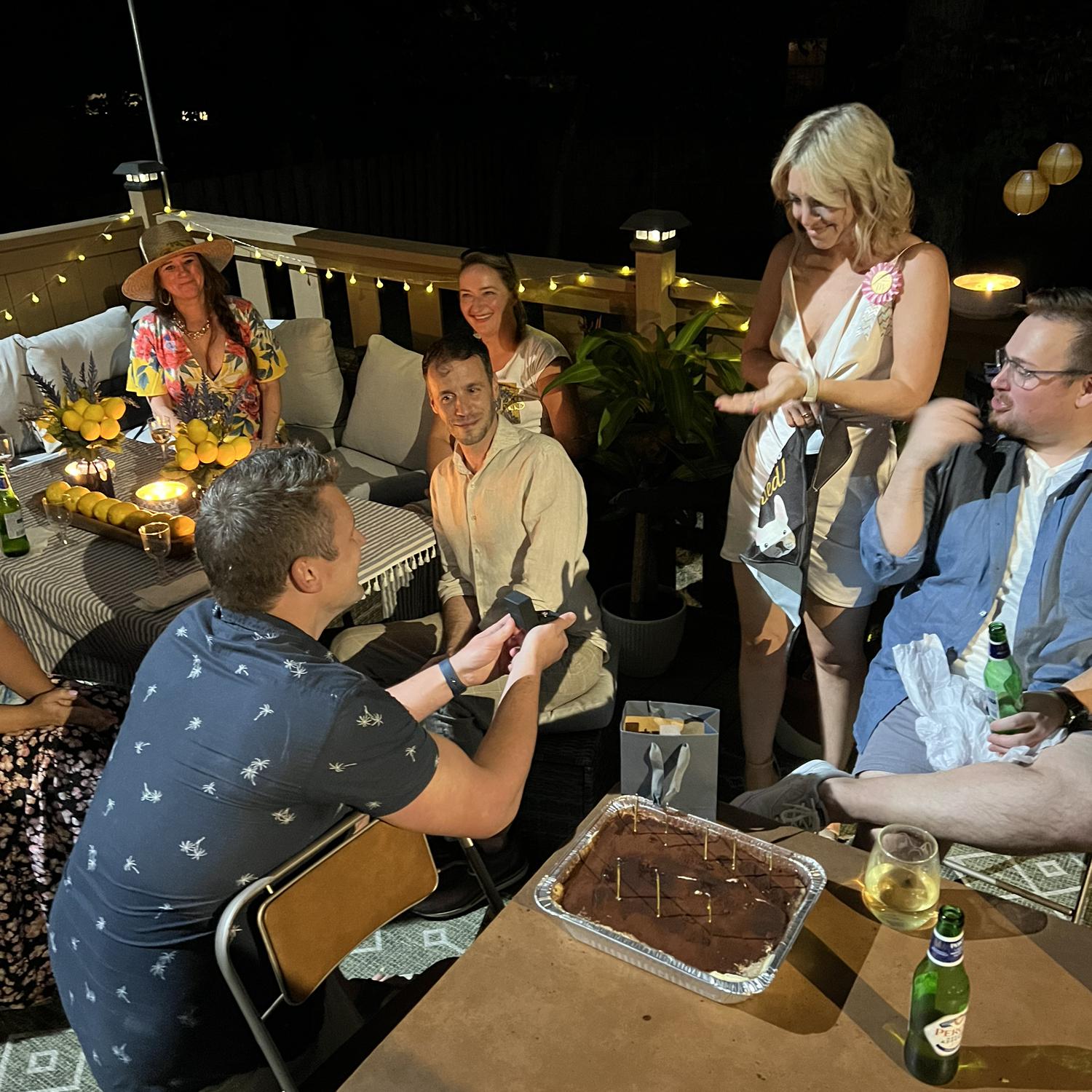 The night he proposed!