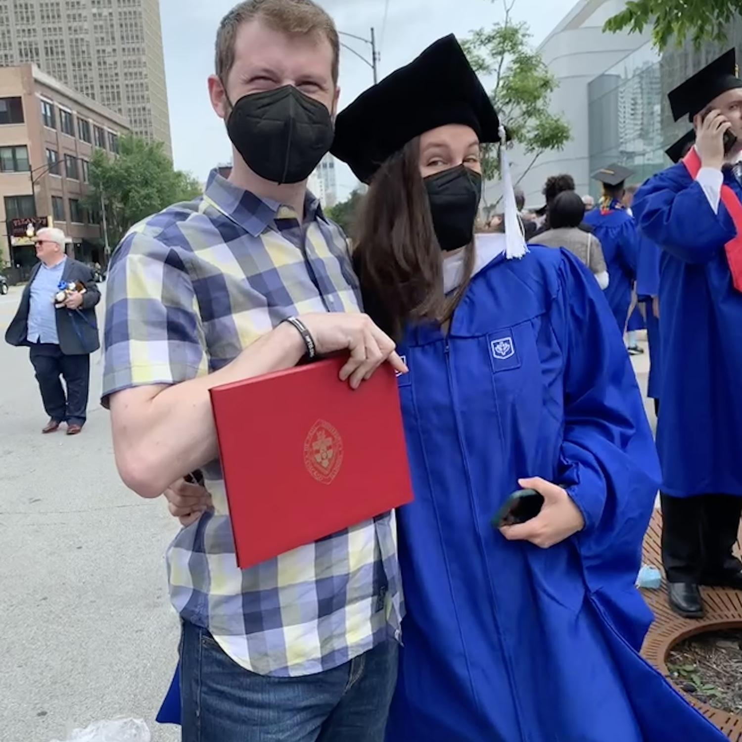 Meg's Graduation from DePaul with MA in Animation.