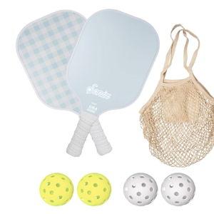 Sonix | USAPA Approved | Pickleball Paddles Set of 2 | Fiberglass Surface Pickleball Set with 2 Rackets, 4 Balls, & Bag: Jelly Blue