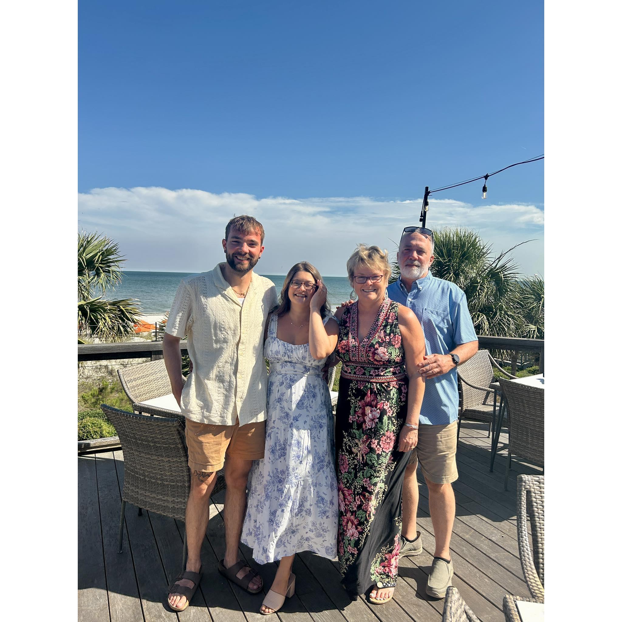 The day we said lets do this thing! With Erich's incredible parents.