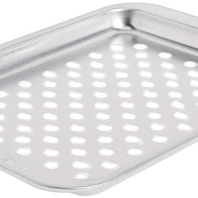 Nordic Ware Naturals Compact Crisping Tray - Natural Uncoated Aluminum, Toaster Oven and Broiler Safe