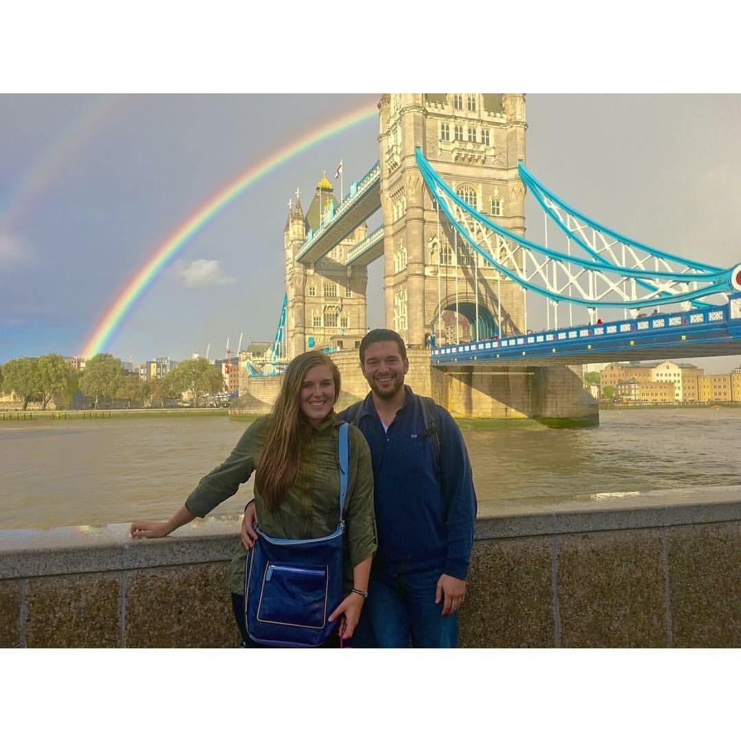We finished our trip exploring London and on our last night came across this rainbow!