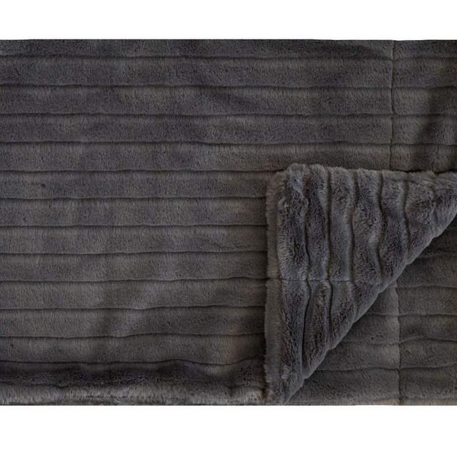 Premium Plush Charcoal Blanker