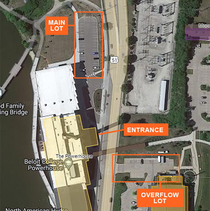 Parking options for the Powerhouse