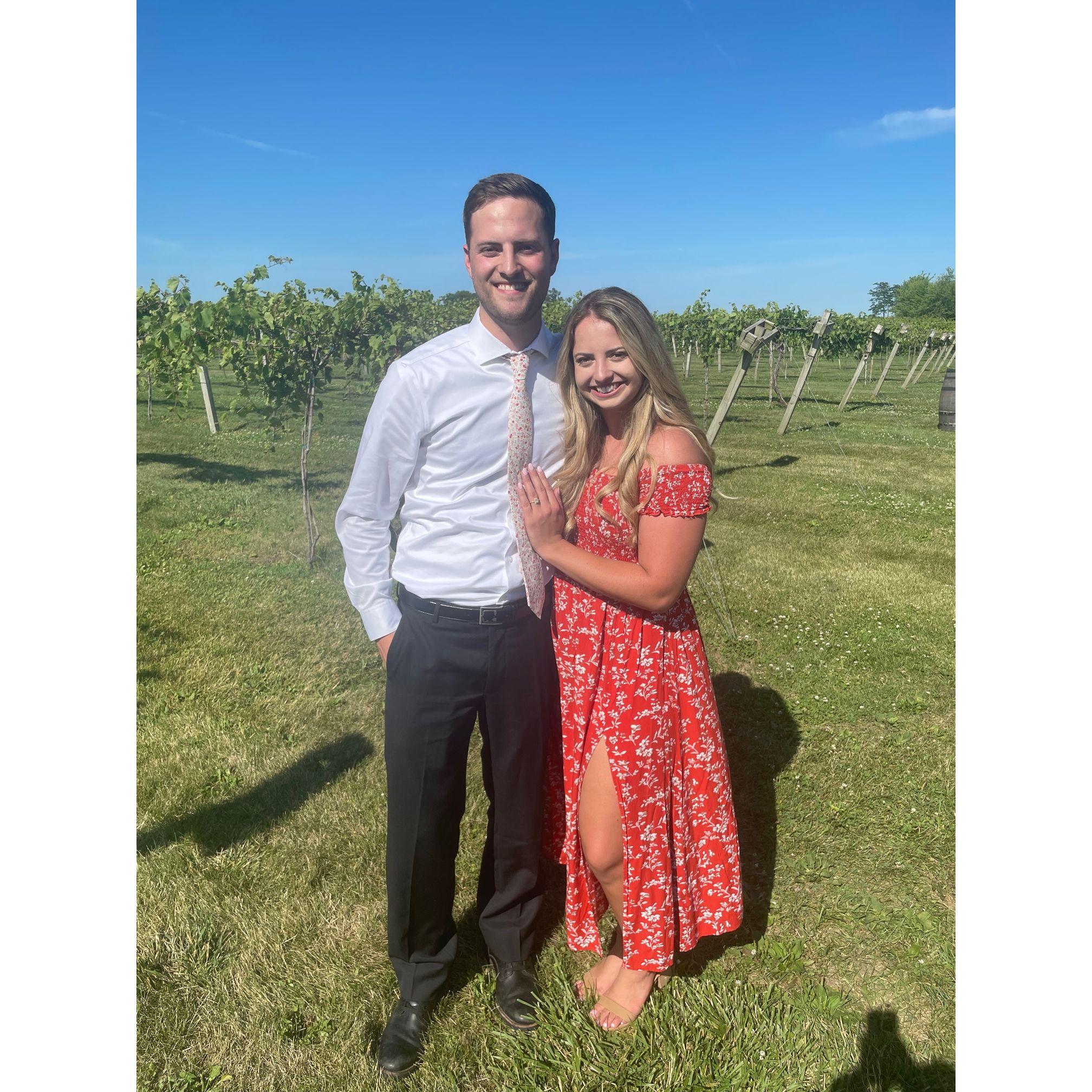 At Sarah's cousins wedding in Illinois! July 2022
