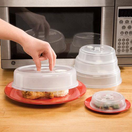 Vented Microwave Plate Covers - Set of 5