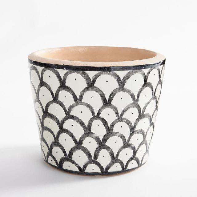 Marrakesh Planter, Scalloped, Large, 8" dia, 5.5" h