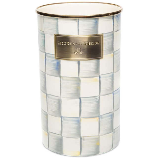 Mackenzie-Childs Sterling Check Utensil Holder