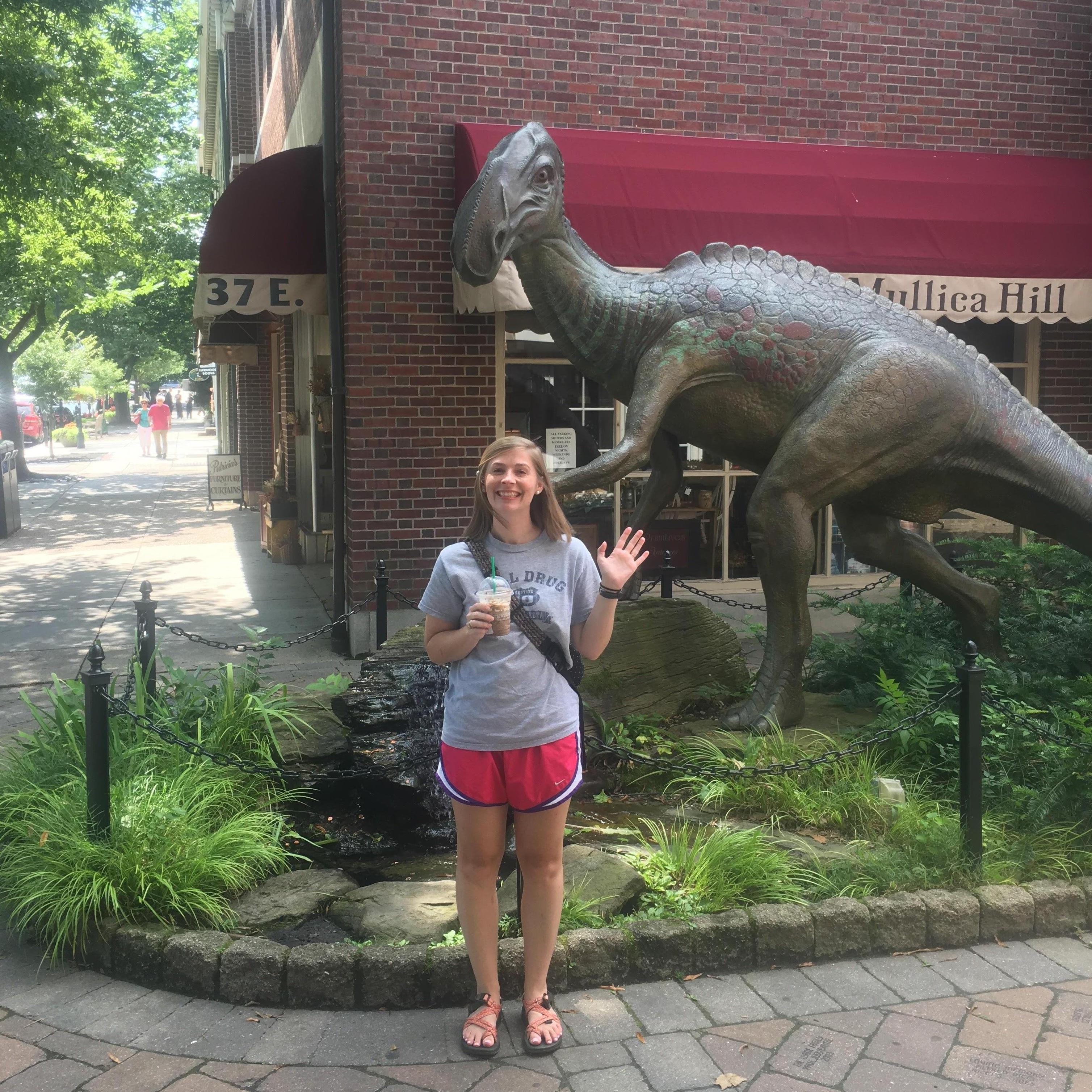 Pitstop in Haddonfield, NJ while taking Ryan to start his PhD at Udel. Lauren relived her childhood of starbucks, Patricia of Mullica Hill, and the Hadrosaurus. "Hi mom"