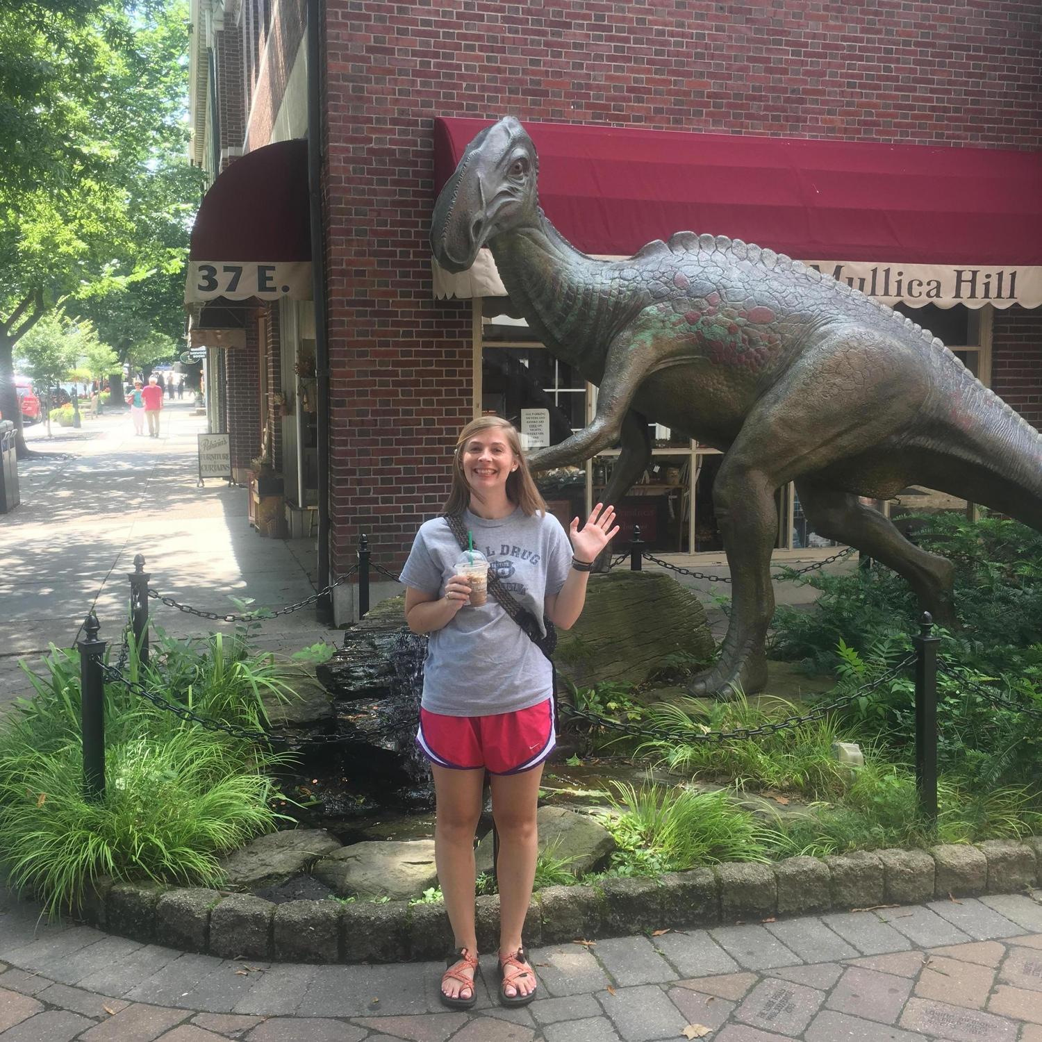 Pitstop in Haddonfield, NJ while taking Ryan to start his PhD at Udel. Lauren relived her childhood of starbucks, Patricia of Mullica Hill, and the Hadrosaurus. "Hi mom"