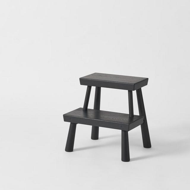 Black Two Step Stool
