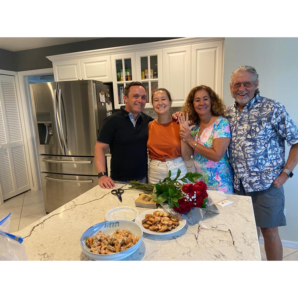 Sabrina and Nick's first dinner engaged - Naples, FL