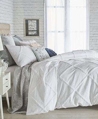 Home Chenille Lattice King Duvet Cover
